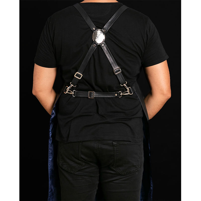 MJFLAIR Greece Fancy Gents artificial leather design apron NO.1 Riyadh Apron