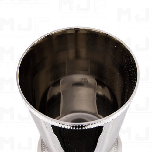 MJFLAIR India cocktail bar Julep brass with nickel plated cup- Mirror Silver