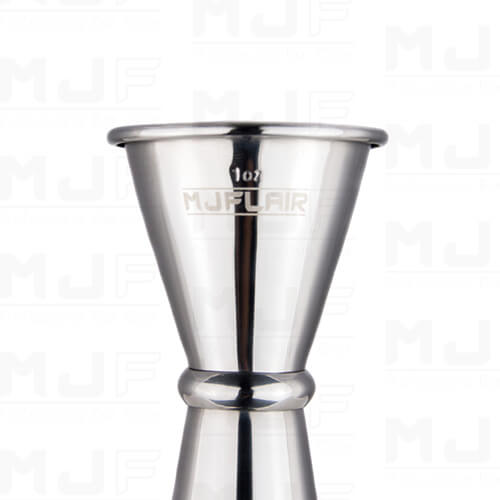 MJFLAIR 304 stainless steel 30/60ml multi-capacity cocktail bar jigger- Mirror Silver