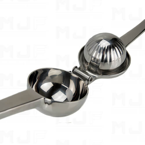 MJFLAIR cocktail bar 304 Stainless Steel fresh lime squeezer -Mirror Silver