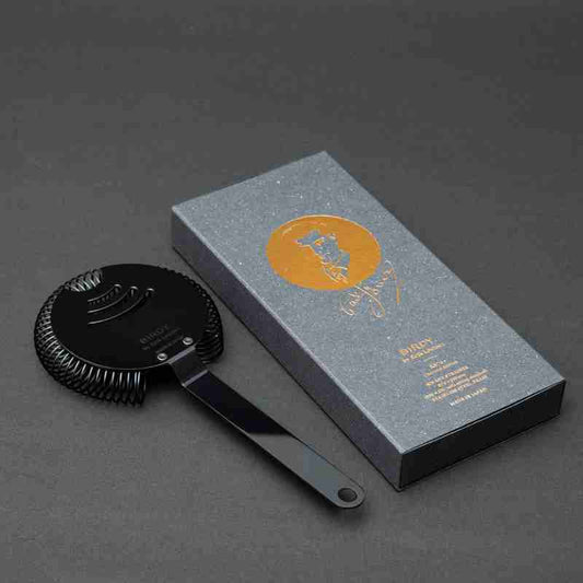 MJFLAIR JAPAN BIRDY cocktail bar rolling strainer- Charcoal black
