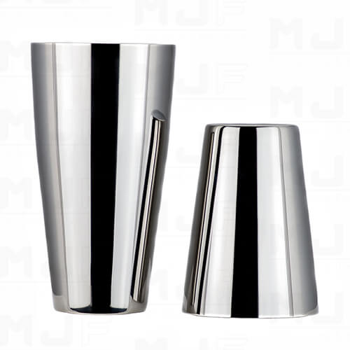 MJFLAIR YUKIWA US Bar non-weighted Cocktail Boston Tin shaker set-Mirror silver