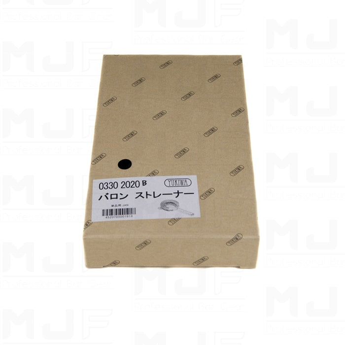 MJFLAIR Japan YUKIWA 2 prong baron cocktail bar strainer (Mirror Black)