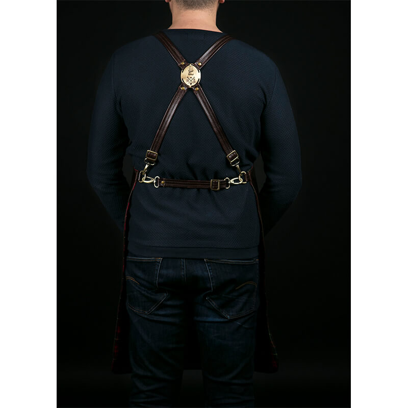 MJFLAIR Greece Fancy Gents design apron NO.2-Chicago Leather Apron
