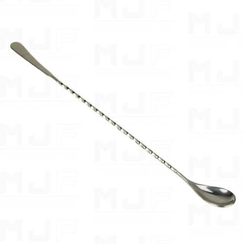 MJFLAIR 304 stainless steel 40cm HOFFMAN cocktail bar spoon- Mirror Silver