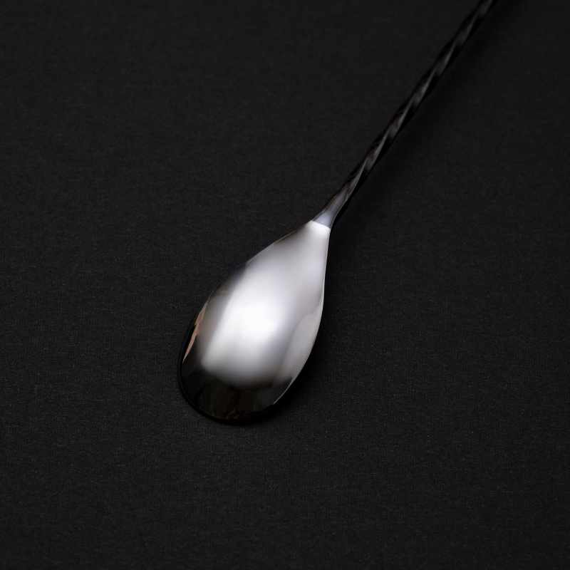 MJFLAIR JAPAN BIRDY 30cm cocktail bar spoon- charcoal black