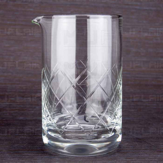 MJFLAIR handmade 580ml Lead-free crystal cocktail bar mixing glass- A