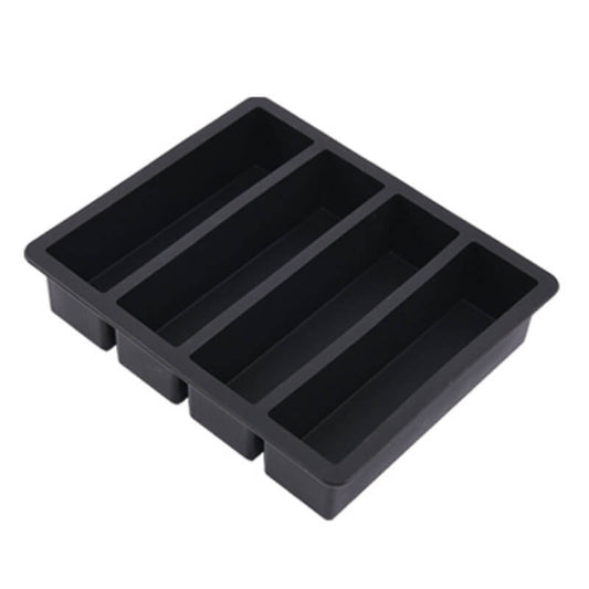MJFLAIR 13x3.5cm stick slab ice mold tray with lid- Black