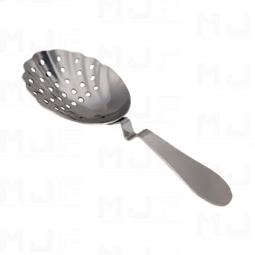 MJFLAIR 304 stainless steel shell cocktail bar julep strainer- Mirror Silver