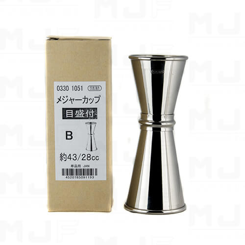MJFLAIR Japan YUKIWA B size 1/1.5oz multi-capacity cocktail bar jigger-Mirror Silver