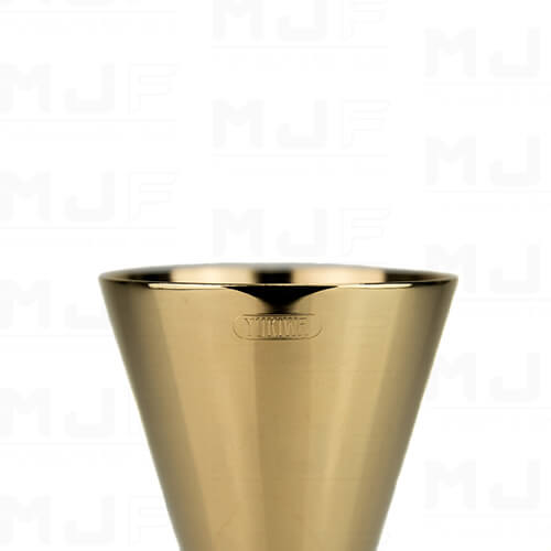 MJFLAIR Japan YUKIWA 32/52ml Smart integrally formed multi-capacity cocktail bar jigger (Mirror Gold)