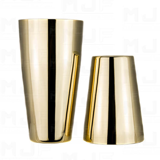 MJFLAIR YUKIWA US Bar non-weighted Cocktail Boston Tin shaker set-Mirror gold